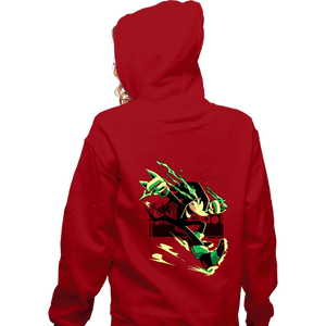 Daily_Deal_Shirts Zippered Hoodies, Unisex / Small / Red The Strongest Dude