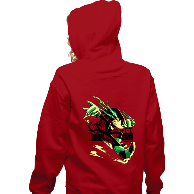 Daily_Deal_Shirts Zippered Hoodies, Unisex / Small / Red The Strongest Dude