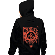 Load image into Gallery viewer, Shirts Zippered Hoodies, Unisex / Small / Black Fire Nation
