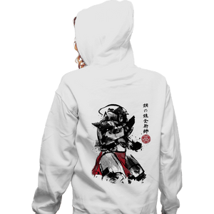 Secret_Shirts Zippered Hoodies, Unisex / Small / White Alphonse Sumi-e