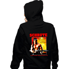 Load image into Gallery viewer, Secret_Shirts Zippered Hoodies, Unisex / Small / Black Dwight Rambo
