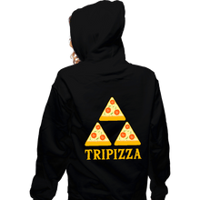 Load image into Gallery viewer, Shirts Zippered Hoodies, Unisex / Small / Black TriPizza

