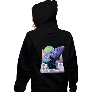 Secret_Shirts Zippered Hoodies, Unisex / Small / Black 3D Ocarina