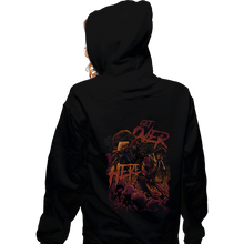 Load image into Gallery viewer, Shirts Zippered Hoodies, Unisex / Small / Black Get Over Here
