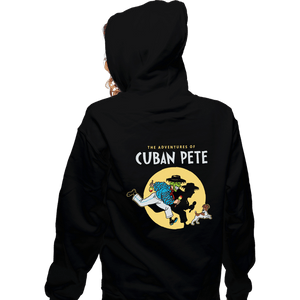 Daily_Deal_Shirts Zippered Hoodies, Unisex / Small / Black Cuban Pete