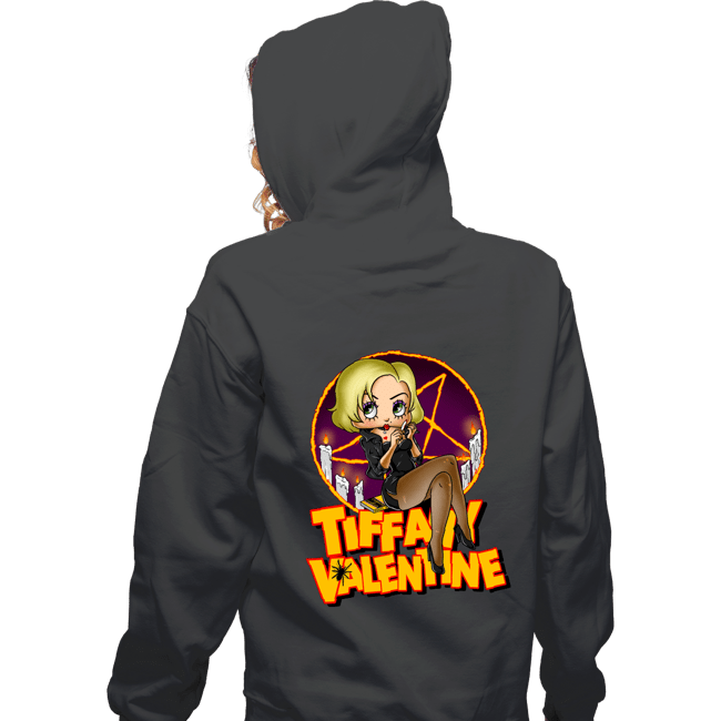 Shirts Zippered Hoodies, Unisex / Small / Dark Heather Tiffany Valentine