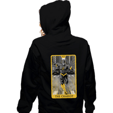 Load image into Gallery viewer, Daily_Deal_Shirts Zippered Hoodies, Unisex / Small / Black JL Tarot - The Chariot

