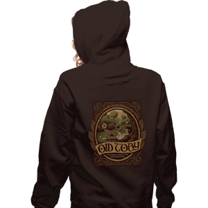 Shirts Zippered Hoodies, Unisex / Small / Dark Chocolate Old Toby