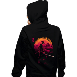 Daily_Deal_Shirts Zippered Hoodies, Unisex / Small / Black Revenge Of The Ronin