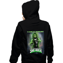 Load image into Gallery viewer, Daily_Deal_Shirts Zippered Hoodies, Unisex / Small / Black Camille Hulk
