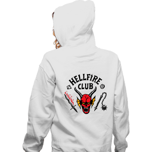 Secret_Shirts Zippered Hoodies, Unisex / Small / White Hellfire Club