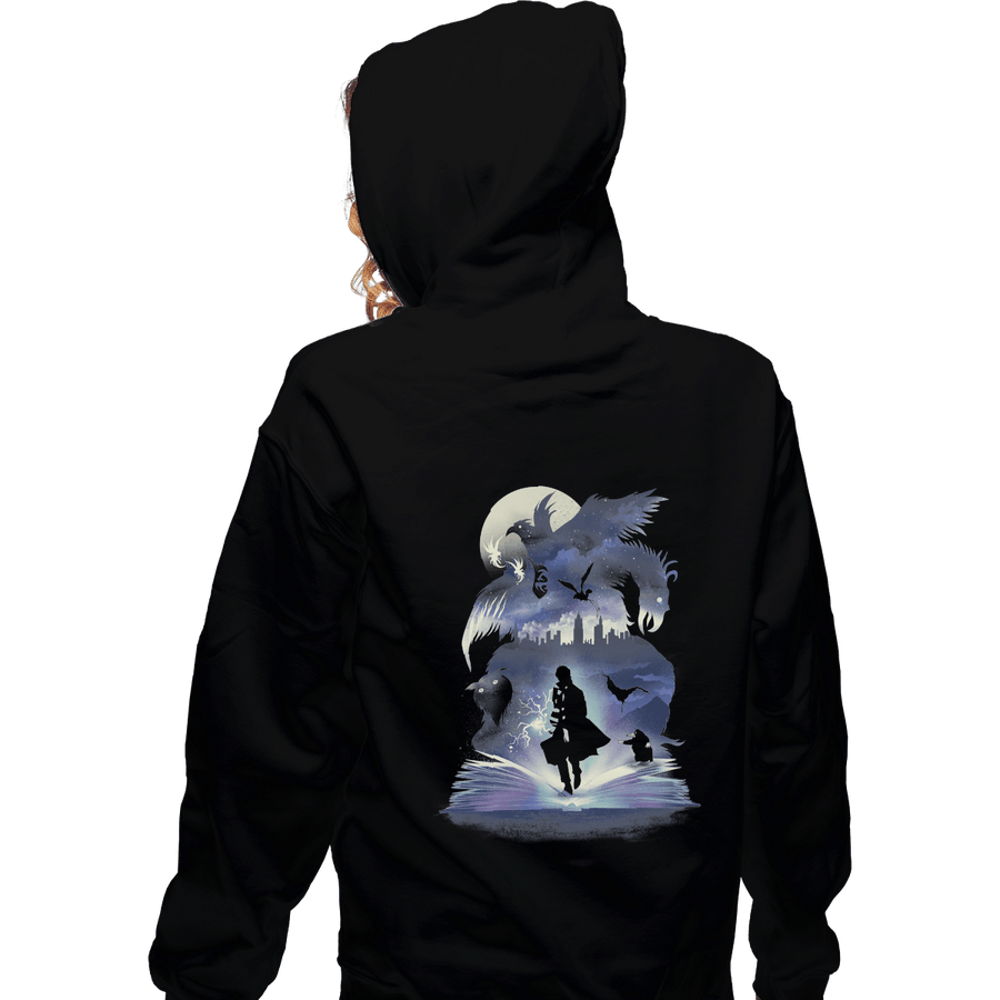 Shirts Zippered Hoodies, Unisex / Small / Black The Fantastic Book Of Magic