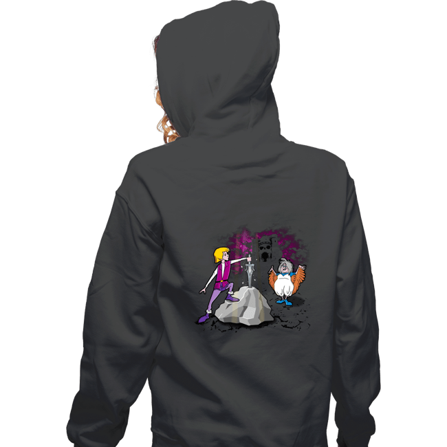 Secret_Shirts Zippered Hoodies, Unisex / Small / Dark Heather Sword In The Grayskull