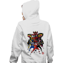 Load image into Gallery viewer, Shirts Zippered Hoodies, Unisex / Small / White Power Rangers Sumi-e
