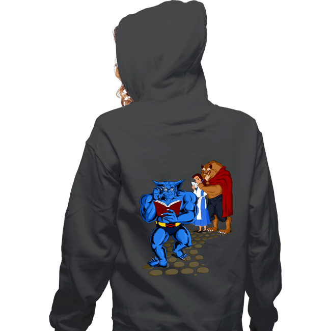 Secret_Shirts Zippered Hoodies, Unisex / Small / Dark Heather Torn Between Two Beasts