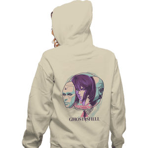 Daily_Deal_Shirts Zippered Hoodies, Unisex / Small / White Ghost In The Shell