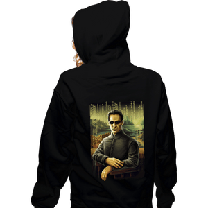 Daily_Deal_Shirts Zippered Hoodies, Unisex / Small / Black Mona Neo