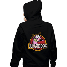 Load image into Gallery viewer, Daily_Deal_Shirts Zippered Hoodies, Unisex / Small / Black Jurassic Dog
