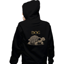 Load image into Gallery viewer, Daily_Deal_Shirts Zippered Hoodies, Unisex / Small / Black Dog Ahead
