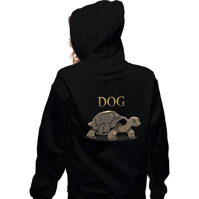 Daily_Deal_Shirts Zippered Hoodies, Unisex / Small / Black Dog Ahead