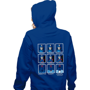 Daily_Deal_Shirts Zippered Hoodies, Unisex / Small / Royal Blue The Many Faces of Cobra Commander