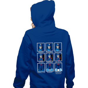 Daily_Deal_Shirts Zippered Hoodies, Unisex / Small / Royal Blue The Many Faces of Cobra Commander