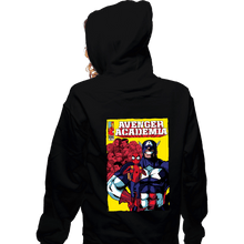 Load image into Gallery viewer, Secret_Shirts Zippered Hoodies, Unisex / Small / Black My Avenger Academia
