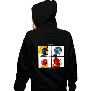 Daily_Deal_Shirts Zippered Hoodies, Unisex / Small / Black Metallic Dayz