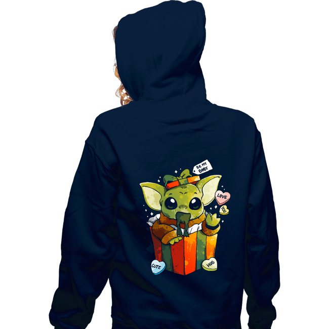 Daily_Deal_Shirts Zippered Hoodies, Unisex / Small / Navy Be My Baby