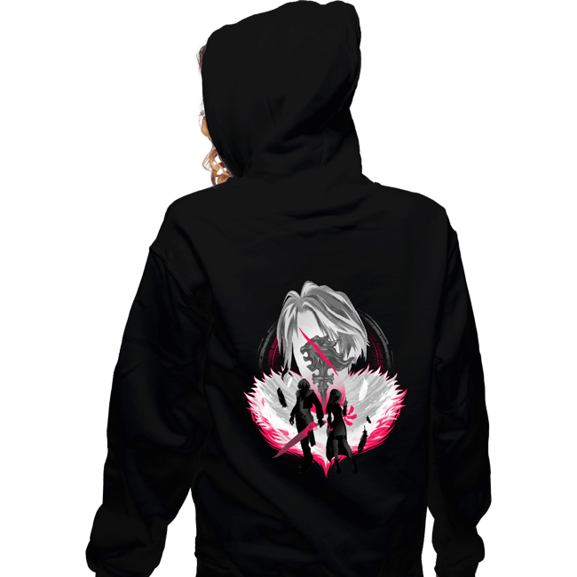 Shirts Zippered Hoodies, Unisex / Small / Black Gunblade Silhouette