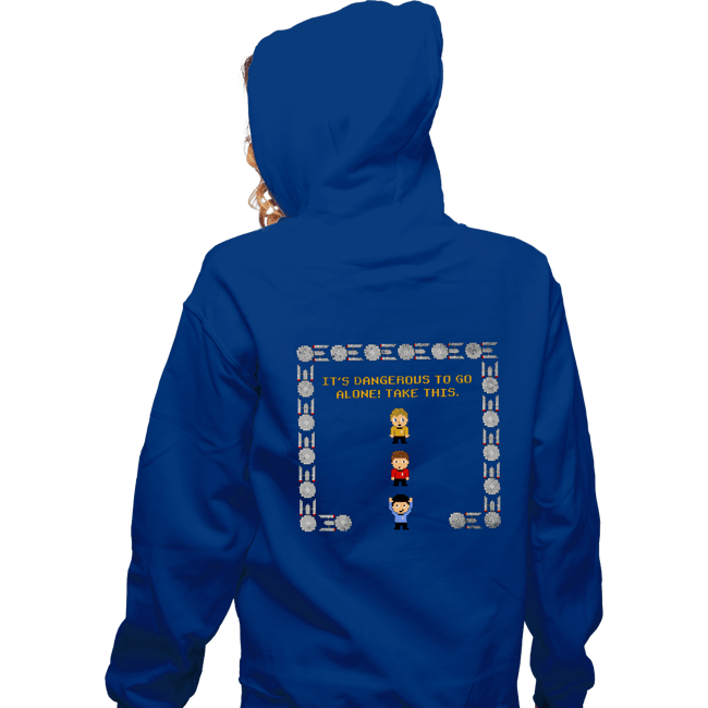 Daily_Deal_Shirts Zippered Hoodies, Unisex / Small / Royal Blue Take This Redshirt