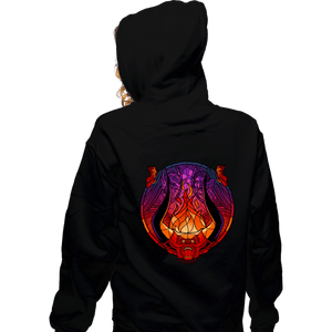 Daily_Deal_Shirts Zippered Hoodies, Unisex / Small / Black Stained Glass Darkness