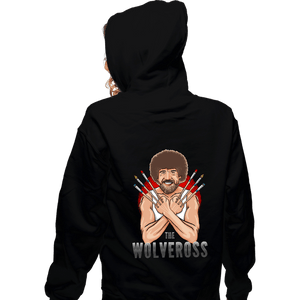 Daily_Deal_Shirts Zippered Hoodies, Unisex / Small / Black The Wolveross