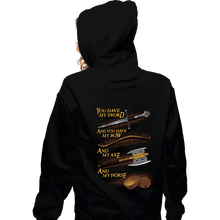 Load image into Gallery viewer, Daily_Deal_Shirts Zippered Hoodies, Unisex / Small / Black Holy Ring
