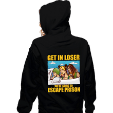 Load image into Gallery viewer, Daily_Deal_Shirts Zippered Hoodies, Unisex / Small / Black Prison Escape
