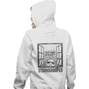 Shirts Zippered Hoodies, Unisex / Small / White Storm Snooper