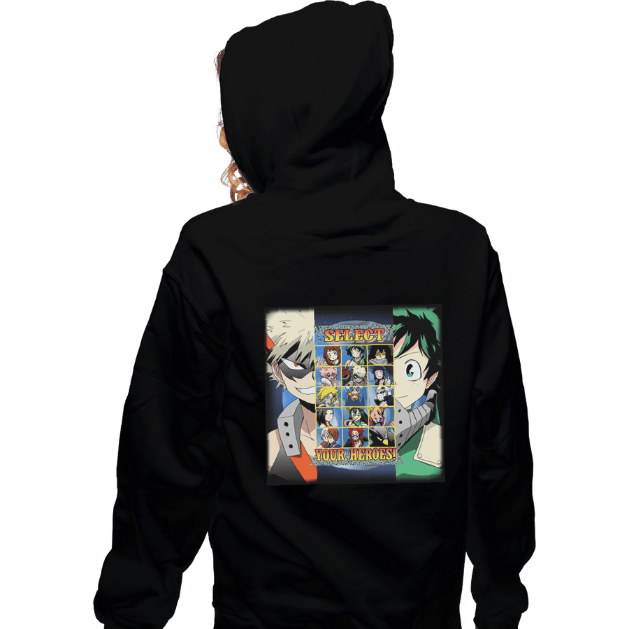 Shirts Pullover Hoodies, Unisex / Small / Black Hero Select