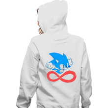 Load image into Gallery viewer, Secret_Shirts Zippered Hoodies, Unisex / Small / White Fastest Hedgehog!
