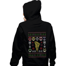 Load image into Gallery viewer, Shirts Zippered Hoodies, Unisex / Small / Black Mighty Morphin Christmas
