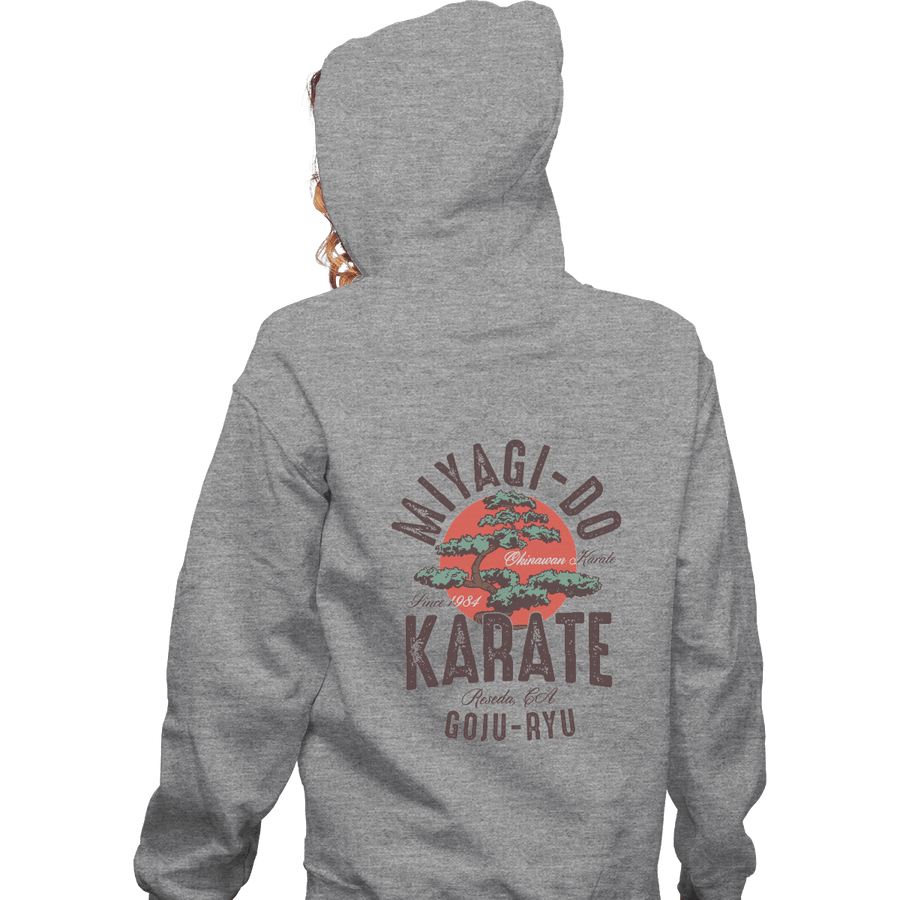 Shirts Pullover Hoodies, Unisex / Small / Sports Grey Miyagi-Do