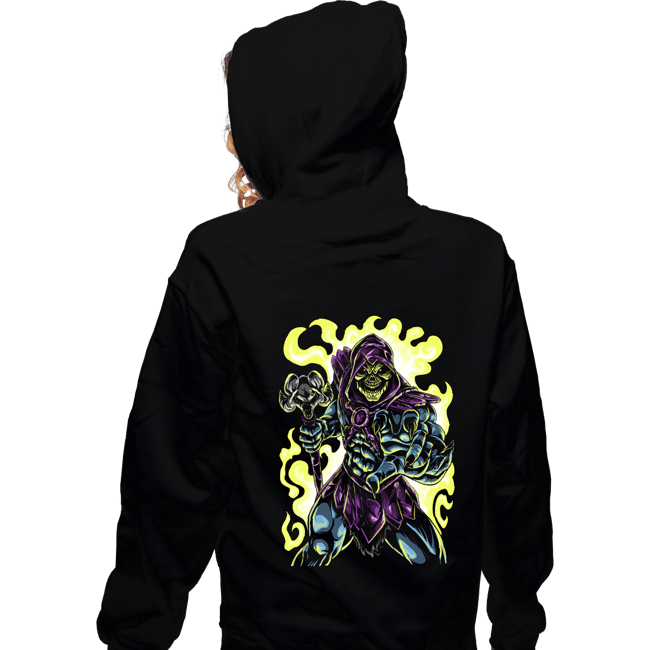 Daily_Deal_Shirts Zippered Hoodies, Unisex / Small / Black Skull King of Eternia