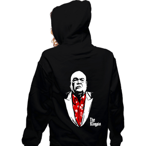 Daily_Deal_Shirts Zippered Hoodies, Unisex / Small / Black The Kingpin