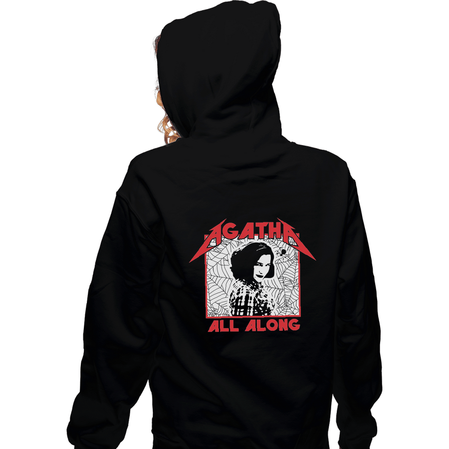 Shirts Zippered Hoodies, Unisex / Small / Black Agatha Metal