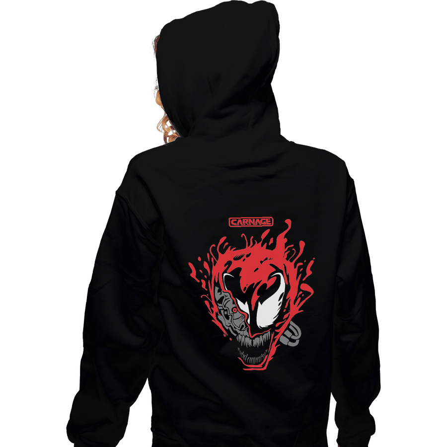 Shirts Zippered Hoodies, Unisex / Small / Black Cyber Carnage