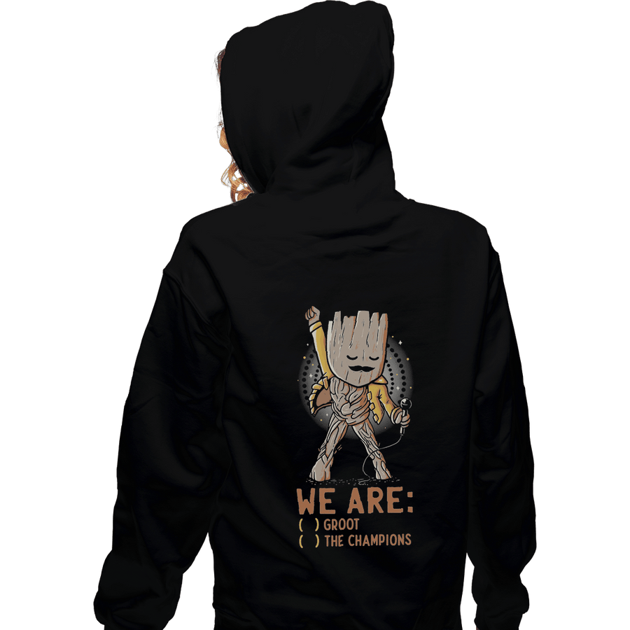 Shirts Zippered Hoodies, Unisex / Small / Black We Are Groot The Champions