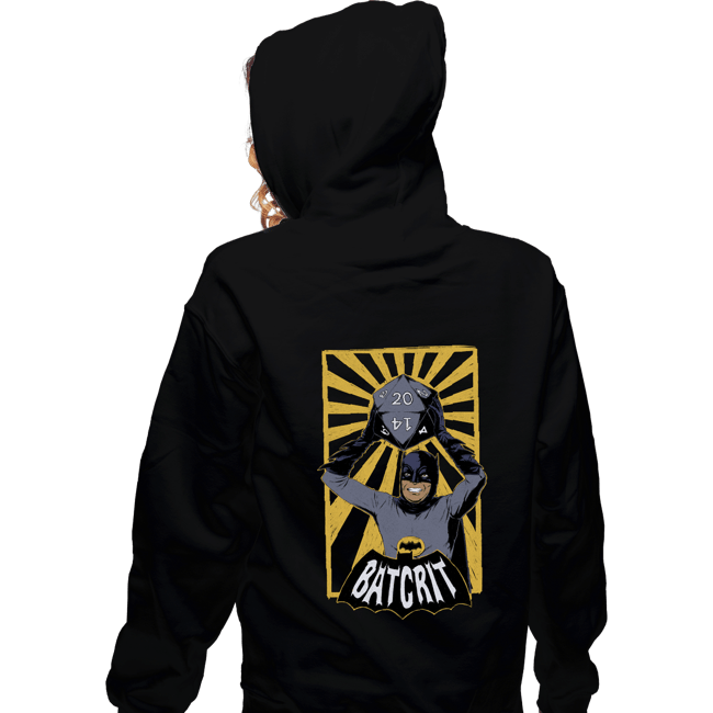 Daily_Deal_Shirts Zippered Hoodies, Unisex / Small / Black Batcrit