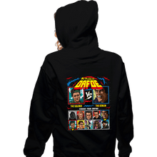 Load image into Gallery viewer, Secret_Shirts Zippered Hoodies, Unisex / Small / Black Dafoe Arcade
