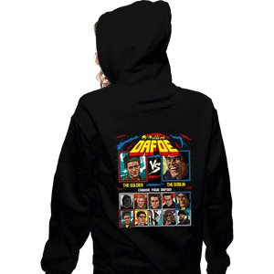 Secret_Shirts Zippered Hoodies, Unisex / Small / Black Dafoe Arcade