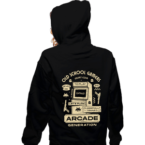 Shirts Zippered Hoodies, Unisex / Small / Black Arcade Gamers