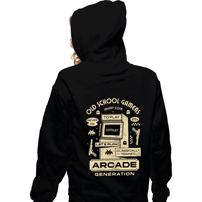Shirts Zippered Hoodies, Unisex / Small / Black Arcade Gamers